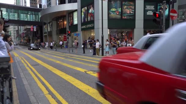 Hong Kong Çin Ekim 2019 Hong Kong Central District Yavaş — Stok video