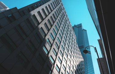 Modern ofis binası Hong Kong 'a yakın.