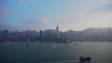 Hong Kong Victoria Limanı manzarası