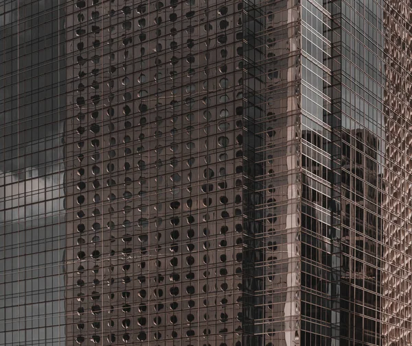 Hong Kong Business Building Zárt Fekete Arany Színű — Stock Fotó