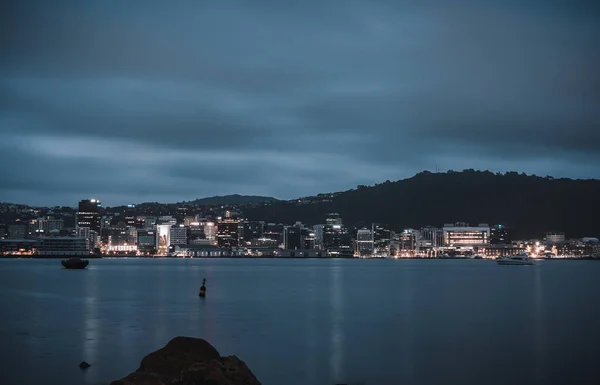 Wellington City Harbour Morning — Stock Photo, Image