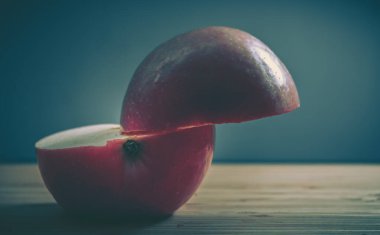 Taze elma; Gıda Arkaplanı; yakın plan