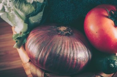 Taze Sebze Kapanışı; Gıda Arkaplanı