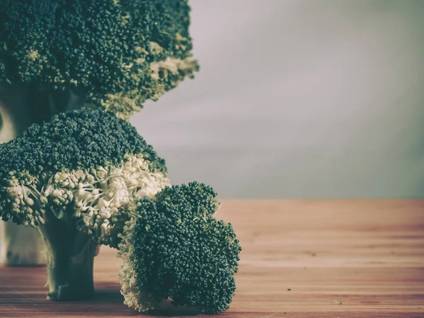 Świeże Zbliżenie Brokułów Tło Żywności — Zdjęcie stockowe
