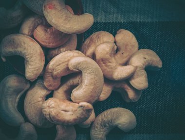 Kaju fıstıklarını kapat; Gıda Arkaplanı 