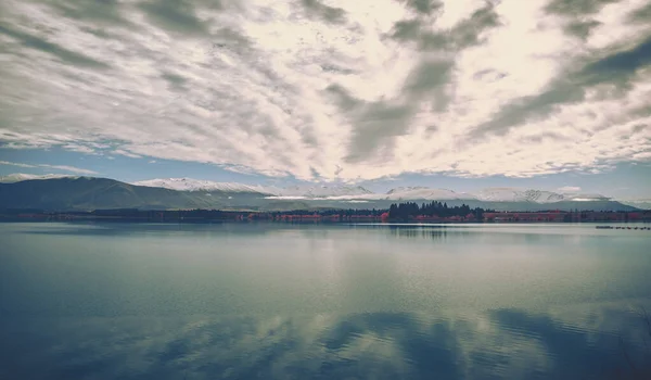 Lago Ruataniwha Otoño Isla Sur Nueva Zelanda — Foto de Stock