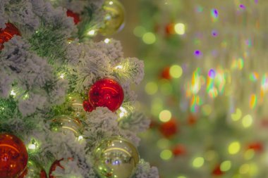 Noel dekorasyonunun Bokeh resmi