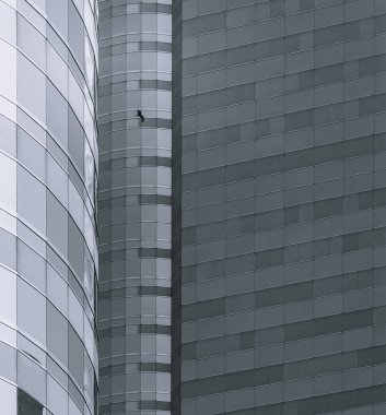 Modern Hong Kong Mimari, görüntü Siyah ve Beyaz