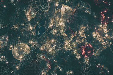 Noel dekorasyonunun Bokeh resmi