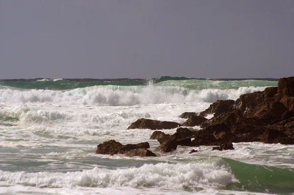 Oceano Montagne Bella Costa Del Portogallo — Foto Stock