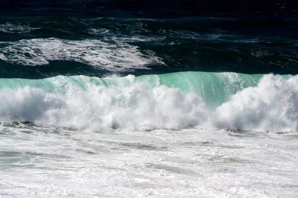 Des Vagues Océaniques Belle Côte Portugal — Photo