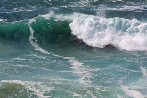 Des Vagues Océaniques Belle Côte Portugal — Photo