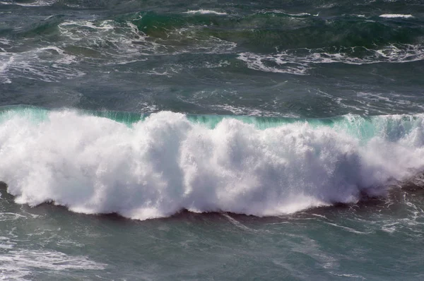 Des Vagues Océaniques Belle Côte Portugal — Photo