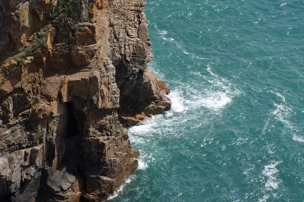Vlny Oceánu Pobřeží Portugalska — Stock fotografie