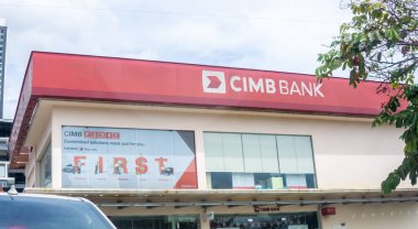 Cyberjaya, Malezya - 7 Haziran 2020: Cyberjaya 'daki CIMB İslami Banka tabelası.