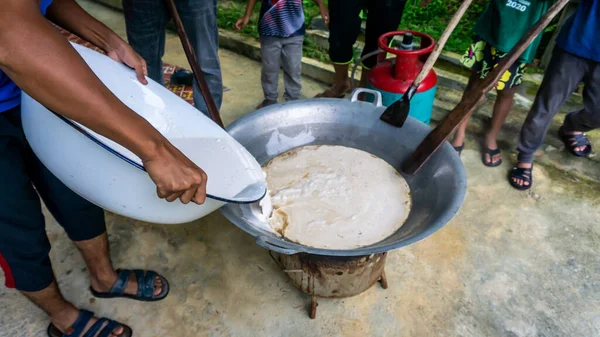 Kuala Pilah Malasia Junio 2020 Cocinar Tradicional Desierto Dulce Malasia — Foto de Stock