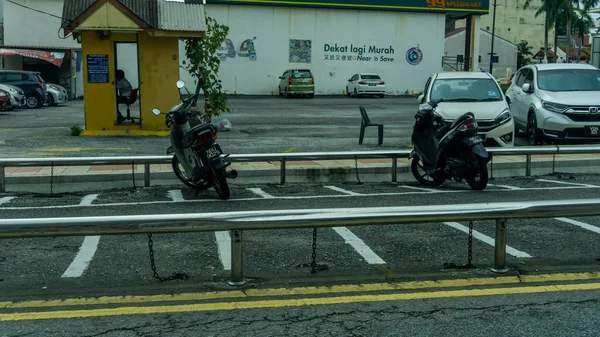 Seremban Malásia Junho 2020 Área Designada Para Estacionamento Motocicletas Cidade — Fotografia de Stock