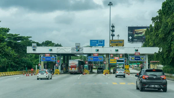 Seremban Malaysia June 2020 Varoius Type Vehicle Road Toll Touch — 图库照片#