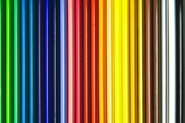 Background completely filled with colored pencils. — Stock Photo, Image