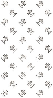 cadılar bayramı afiş için çizgi çapraz taş mezar vektör desen illüstrasyon da medya sosyal besleme veya hikaye arka plan için kullanabilirsiniz