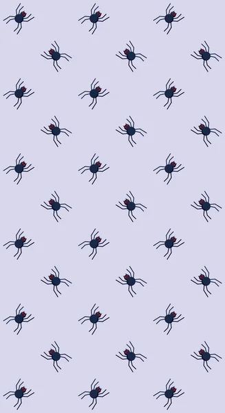 Spinnenvektormuster Illustration für Halloween-Banner kann auch für Medien Social Feed oder Story Hintergrund verwenden — Stockvektor
