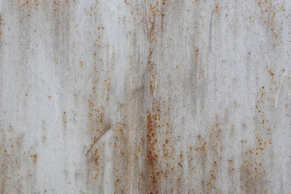 Background Inscription Metal Sheet Traces Rust White Paint — Stock Photo, Image