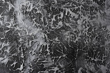 Gri bir duvarda macun deseni, desen dekoratif duvar, yazı için arkaplan