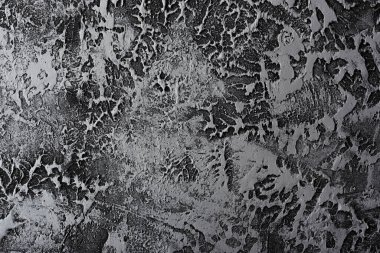 Gri beton duvarın desenli dokusu, macun deseni. metin için yer