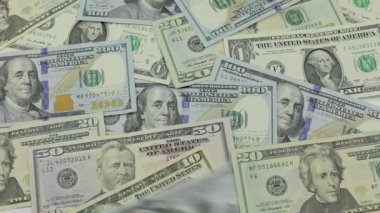 Dolar banknotları farklı mezheplerin Amerikan doları ile masaya düşüyor