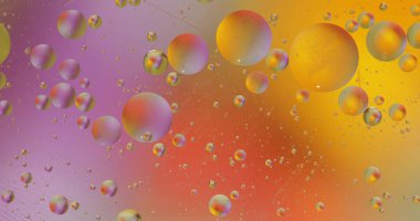 Renkli kabarcıklar Fantastik yapısı. Soyut çok renkli arka plan. Makro