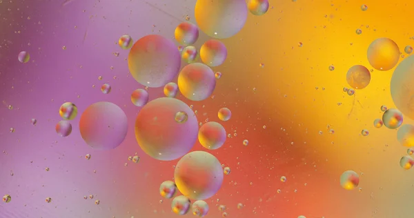 Fantastic structure of colorful bubbles. Abstract multicolored background. Macro — Stock Photo, Image