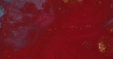 Soyut psychedelic arka plan. Çok renkli bir sıvıdaki mürekvin yavaş hareketi