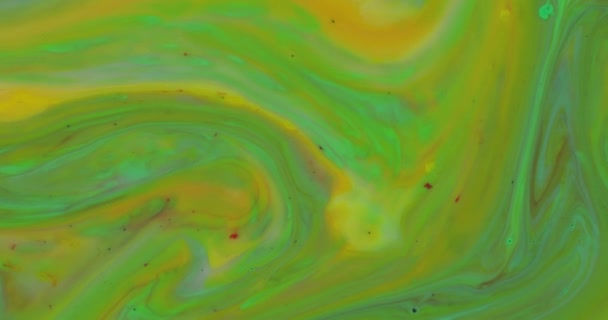 Sfondo psichedelico astratto. Movimento lento dell'inchiostro in un liquido multicolore — Video Stock