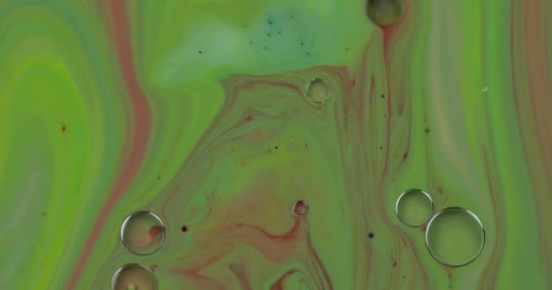 Fantastic structure of colorful bubbles. Chaotic motion. Abstract background — Stock Video