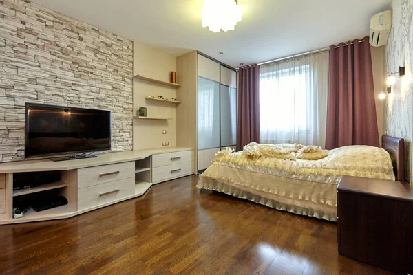 Schlafzimmer Mit Einem Schönen Interieur — Stockfoto