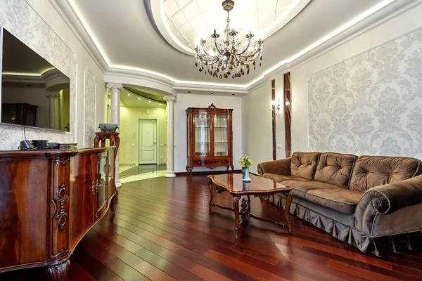 Sala Estar Con Hermoso Interior — Foto de Stock