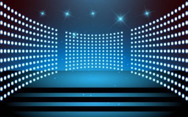 Sahnedeki spot ışıkları