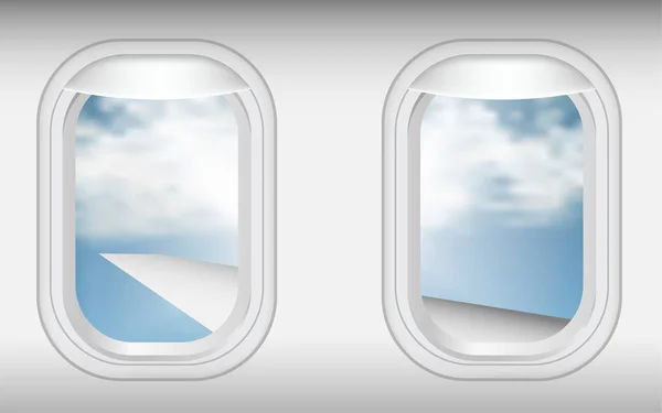 Окна Самолета — стоковый вектор