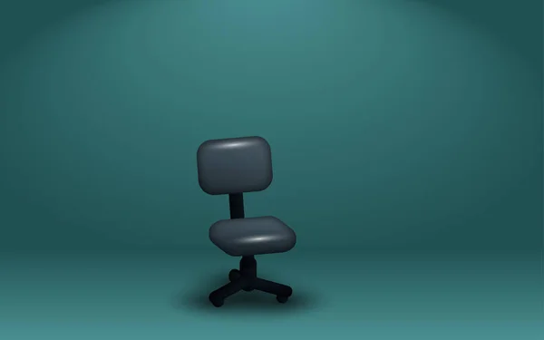 Zielone Krzesło Pokoju Typu Studio — Wektor stockowy