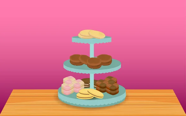 Ahşap masada standda fırın