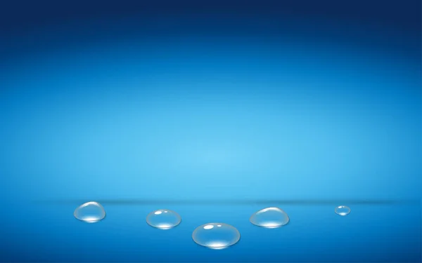 Gotas Agua Habitación Azul — Vector de stock