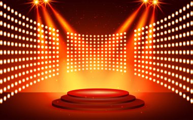 sahnede podyum ile ışık