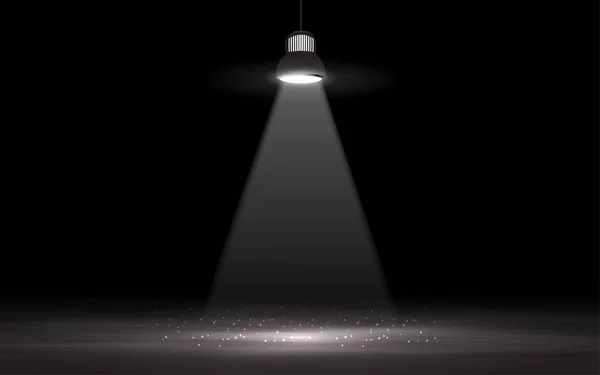spotlight in the dark room