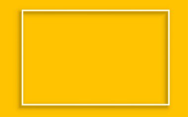 sarı arka plan üzerinde kağıt çerçeve