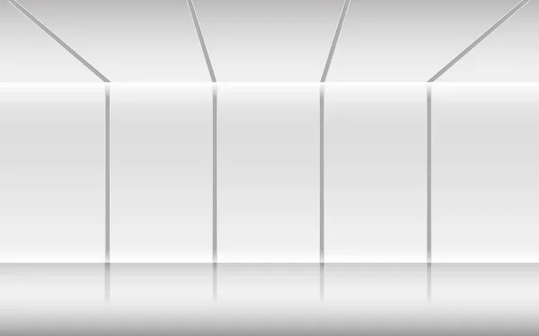 Weißes Licht Weißen Atelierraum — Stockvektor