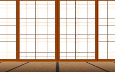 Evin içinde Japon odası var.