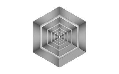 beyaz altıgen tünel dokusu arkaplanı