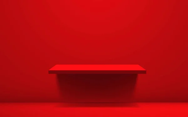 Scala Rossa Con Illuminazione Camera Rossa — Vettoriale Stock