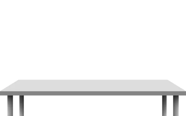 白色背景上的白色方桌 — 图库矢量图片
