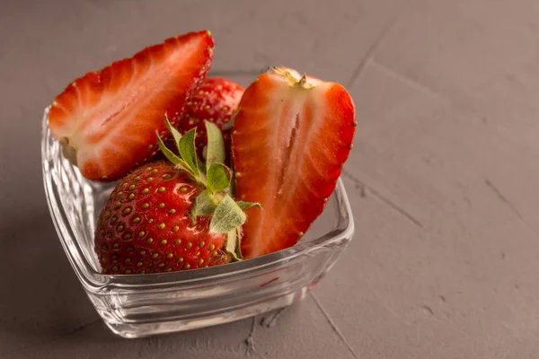 Beautiful Fresh Strawberries Lime Very Healthy Tasty — Stock Photo, Image